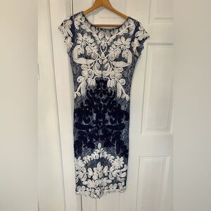 Brian Bailey Navy & White lace dress